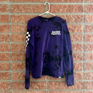 Purple Tie-Dye Long Sleeve Shirt